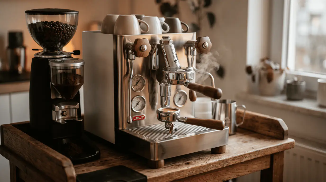 Equipamento Café para Eventos: Lelit Bianca + Compak