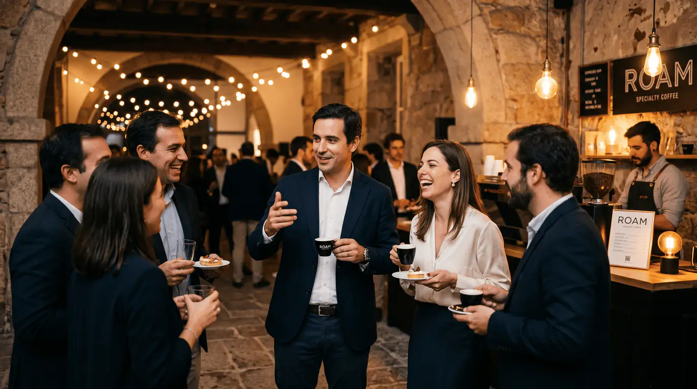 Café para eventos corporativos no Porto